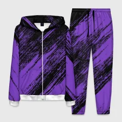 Мужской костюм 3D The color is purple and black 