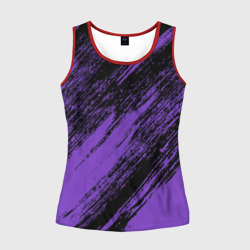 Женская майка 3D The color is purple and black