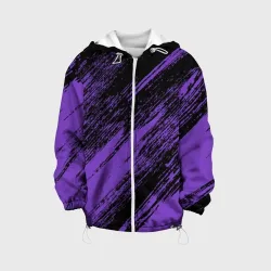 Детская куртка 3D The color is purple and black 