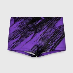 Детские купальные плавки 3D The color is purple and black 