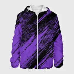 Мужская куртка 3D The color is purple and black 