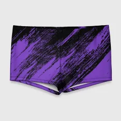 Мужские купальные плавки 3D The color is purple and black 