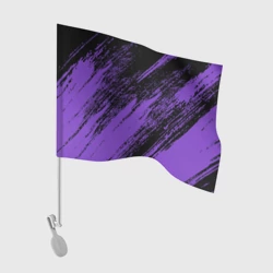 Флаг для автомобиля The color is purple and black 