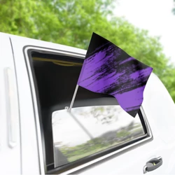 Флаг для автомобиля The color is purple and black  - фото 2