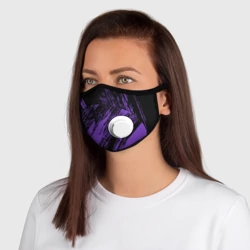 Маска из неопрена The color is purple and black  - фото 2