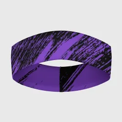 Повязка на голову 3D The color is purple and black 