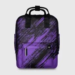 Сумка-рюкзак 3D The color is purple and black 