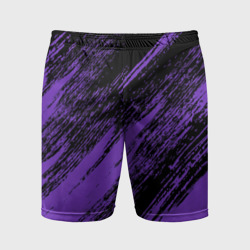 Мужские шорты спортивные The color is purple and black 