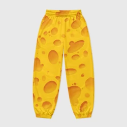 Женские джоггеры оверсайз 3D Сыр