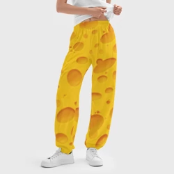 Женские джоггеры оверсайз 3D Сыр - фото 2