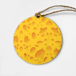 Деревянная игрушка круг Сыр