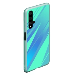 Чехол для Honor 20 Нежный голубой с полосами градиент - фото 2