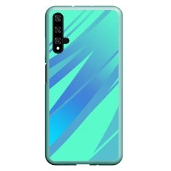 Чехол для Honor 20 Нежный голубой с полосами градиент