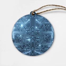 Деревянная игрушка круг Системная плата