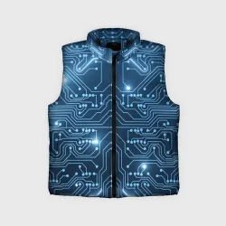 Детский жилет утепленный 3D Системная плата