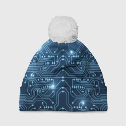 Шапка 3D c помпоном Системная плата