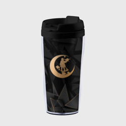 Термокружка-непроливайка Angels of Death golden poly