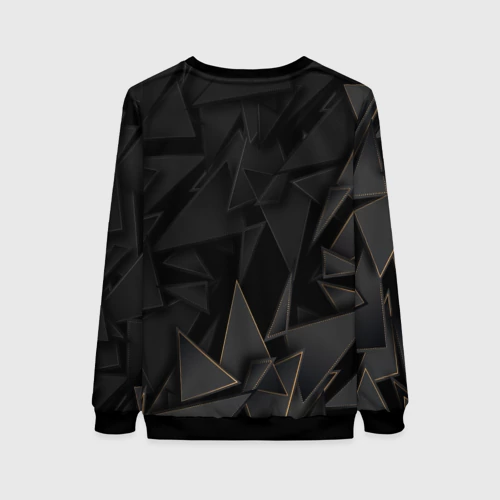 Женский свитшот 3D Angels of Death golden poly - фото 2