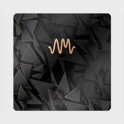Магнит виниловый Квадрат Arctic Monkeys golden poly