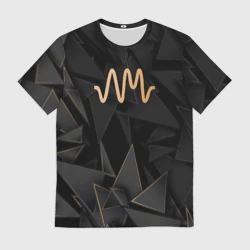 Мужская футболка 3D Arctic Monkeys golden poly