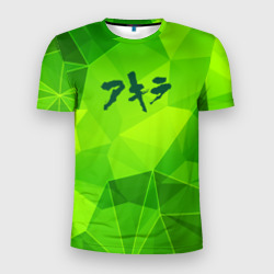 Мужская футболка 3D Slim Akira green poly