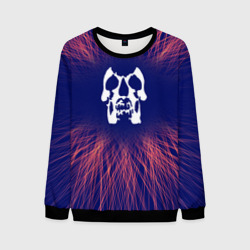 Мужской свитшот 3D Deftones red energy