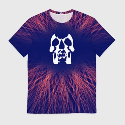 Мужская футболка 3D Deftones red energy