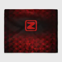 Плед 3D Zotye red poly