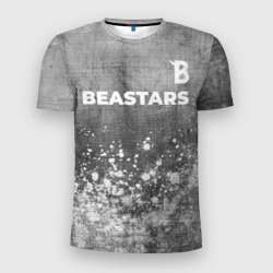 Мужская футболка 3D Slim Beastars - grey gradient посередине