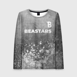 Женский лонгслив 3D Beastars - grey gradient посередине