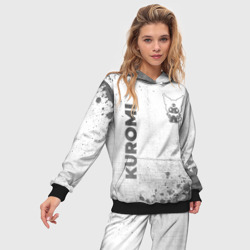 Женский костюм с толстовкой 3D Kuromi - white gradient вертикально - фото 2
