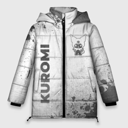 Женская зимняя куртка Oversize Kuromi - white gradient вертикально