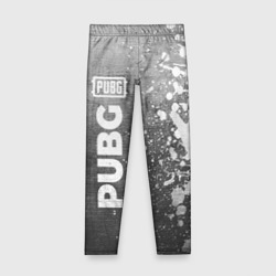 Детские леггинсы 3D PUBG - grey gradient по-вертикали