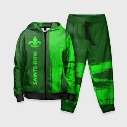 Детский костюм 3D Saints Row - green gradient по-вертикали