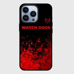 Чехол для iPhone 13 Pro Watch Dogs - red gradient посередине