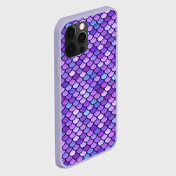 Чехол для iPhone 12 Pro Сиреневая чешуя - фото 2