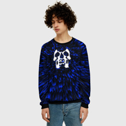 Мужской свитшот 3D Deftones blue energy - фото 2