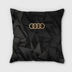 Подушка 3D Audi golden poly
