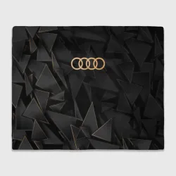 Плед 3D Audi golden poly