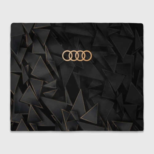 Плед 3D Audi golden poly