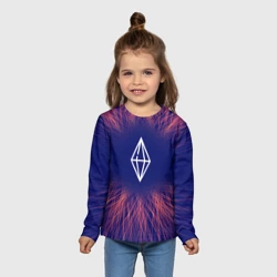 Детский лонгслив 3D The Sims red energy - фото 2