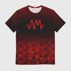 Мужская футболка 3D Arctic Monkeys red poly