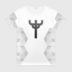 Женская футболка 3D Judas Priest white poly
