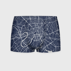 Мужские трусы 3D Карта Москвы - столица России