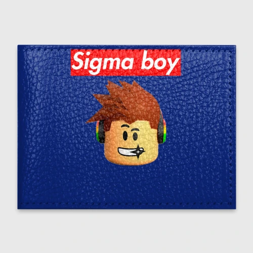 Обложка для студенческого билета Sigma boy head - мем Сигма бой