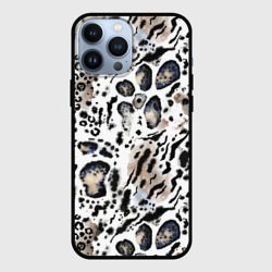 Чехол для iPhone 13 Pro Max Пятна леопарда абстрактные