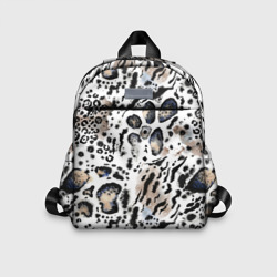 Детский рюкзак 3D Пятна леопарда абстрактные
