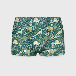 Мужские трусы 3D Зелёные динозаврики