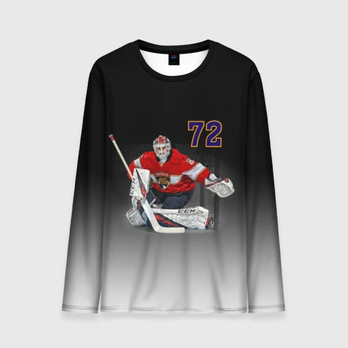 Мужской лонгслив 3D Sergey Bobrovsky is goalkeeper of the Florida Panthers