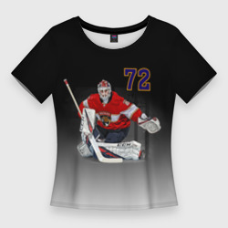Женская футболка 3D Slim Sergey Bobrovsky is goalkeeper of the Florida Panthers